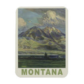 Montana USA Vintage Reismagneet Magneet (Verticaal)