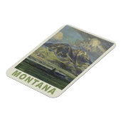 Montana USA Vintage Reismagneet Magneet (Linkerzijde)