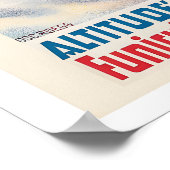 Montana Valais Switzerland Vintage Ski Poster (Hoek)