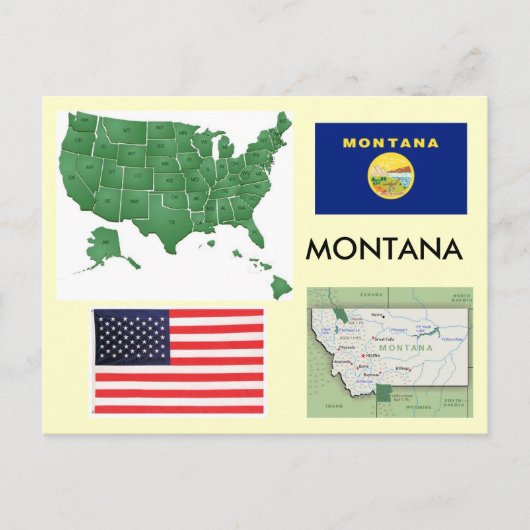 Montana, Verenigde Staten Briefkaart (Voorkant)