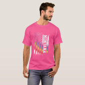 Montana Verenigde Staten Distressed Regenboog Amer T-shirt (Voorkant volledig)