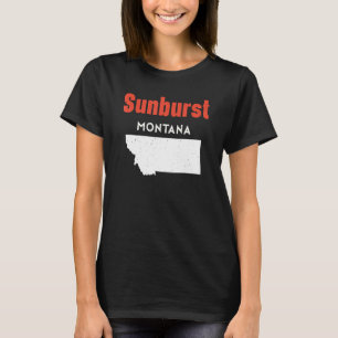 Montana Verenigde Staten State Amerika Reizen Mont T-shirt