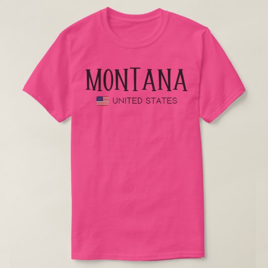 Montana Verenigde Staten T-shirt (Design voorkant)