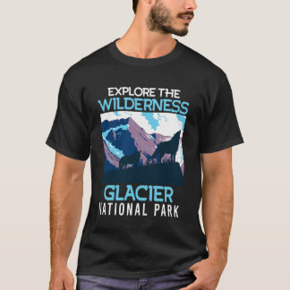 Montana VERKEN DE WILDE NATUUR GLACIER NATIONAL PA T-shirt