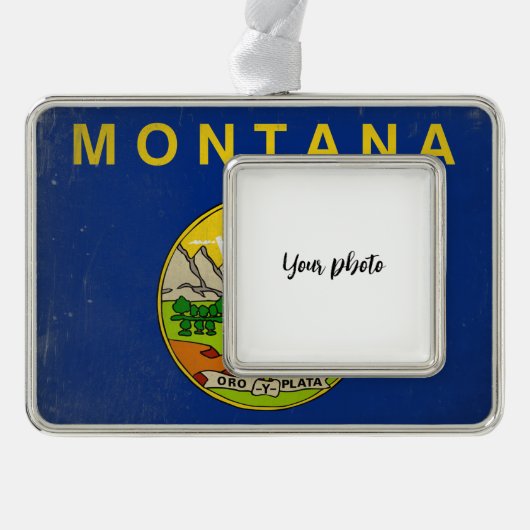 Montana Verzilverd Omlijst Ornament (Voorkant)