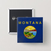 Montana Vierkante Button 5,1 Cm (Voorkant /achterkant)