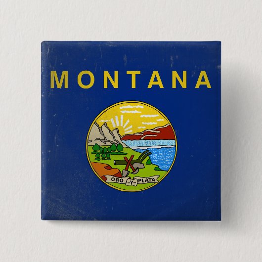 Montana Vierkante Button 5,1 Cm (Voorkant)