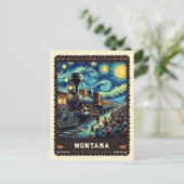 Montana | Vincent van Gogh geïnspireerd Briefkaart (Staand voorkant)