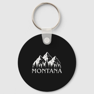 Montana vintage berg buiten grote lucht land sleutelhanger