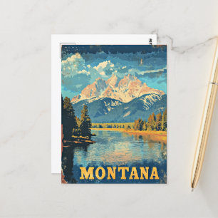 Montana Vintage Reisposter Briefkaart