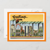 Montana Vintage Travel Briefkaart (Voorkant / Achterkant)