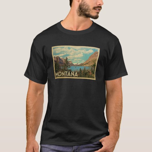 Montana Vintage Travel T-shirt (Voorkant)