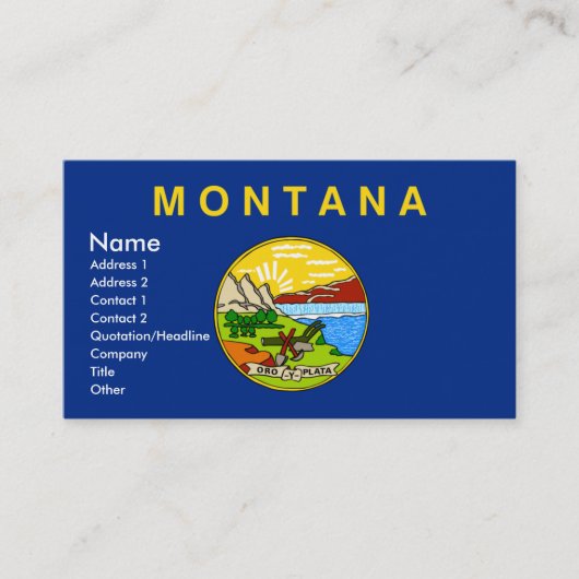 MONTANA Visitekaartjes (Voorkant)