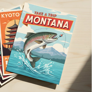 Montana visreis briefkaart