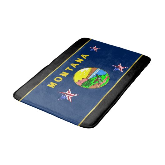 Montana vlag badmat (Gekanteld)