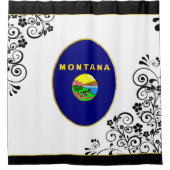 Montana vlag douchegordijn (Voorkant)