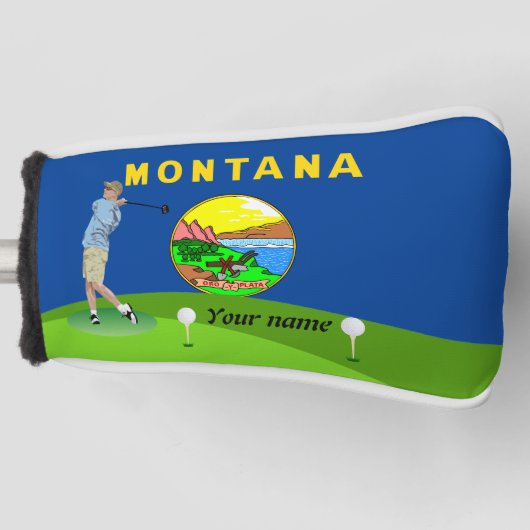 Montana vlag golfheadcover (Voorkant)