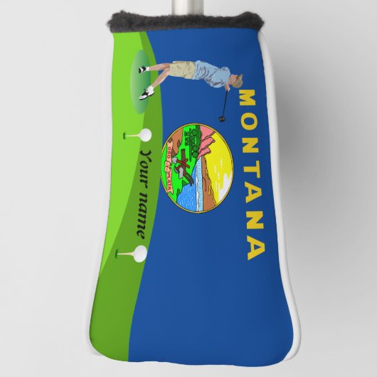 Montana vlag golfheadcover (Draai 90)
