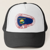 Montana-vlag, klimmer trucker pet (Voorkant)