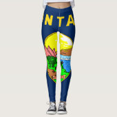 Montana vlag leggings (Voorkant)