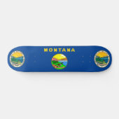 Montana vlag persoonlijk skateboard (Horizontaal)