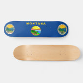 Montana vlag persoonlijk skateboard (Horizontaal)