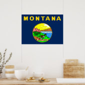 Montana vlag poster (Keuken)