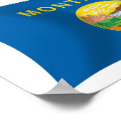 Montana Vlag Poster Print (Hoek)
