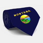 Montana vlag stropdas (Opgerold)