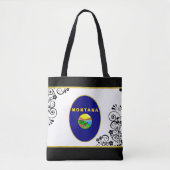 Montana vlag tote bag (Voorkant)