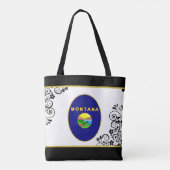 Montana vlag tote bag (Achterkant)