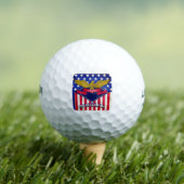 Montana Vlag USA Golfballen (Insitu Shirt)