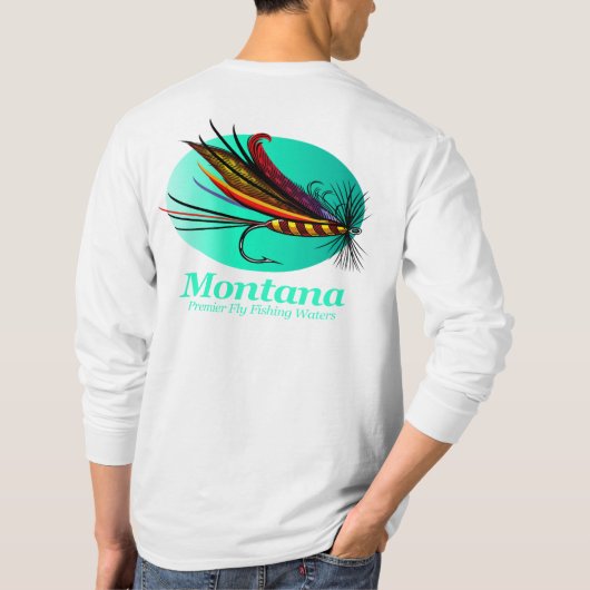 Montana (vliegvisserij) t-shirt (Achterkant)