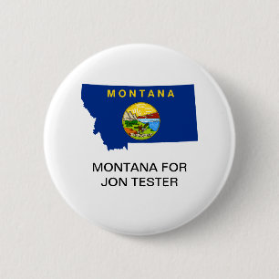 MONTANA VOOR Jon Tester Senaat BUTTON