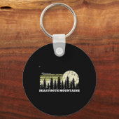 Montana Wandelen Beartooth Mountains Bomen Natuur Sleutelhanger (Voorkant)