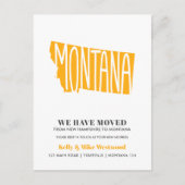 MONTANA We hebben New Address New Home Briefkaart  (Voorkant)