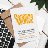 MONTANA We hebben New Address New Home Briefkaart 