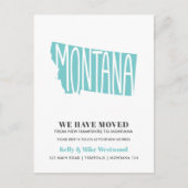 MONTANA We hebben New Address New Home verplaatst Briefkaart (Voorkant)