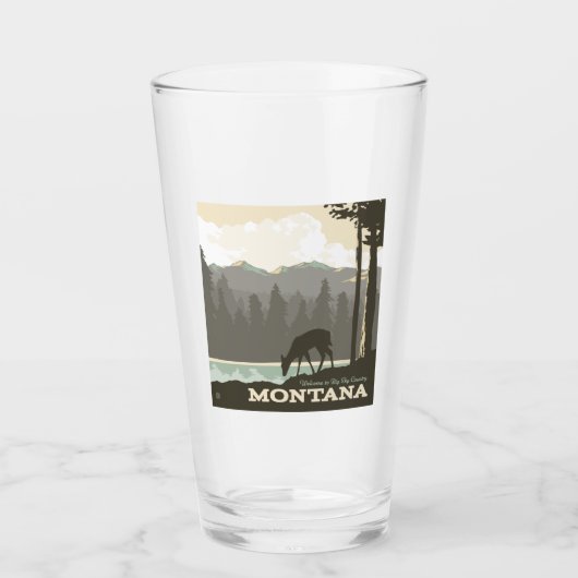 Montana | Welkom bij Big Sky Country Glas (Voorkant)