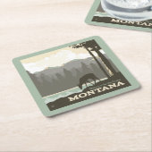 Montana | Welkom bij Big Sky Country Kartonnen Onderzetters (Schuin)