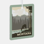 Montana | Welkom bij Big Sky Country Metalen Ornament (Voorkant Rechts)