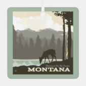 Montana | Welkom bij Big Sky Country Metalen Ornament (Voorkant)