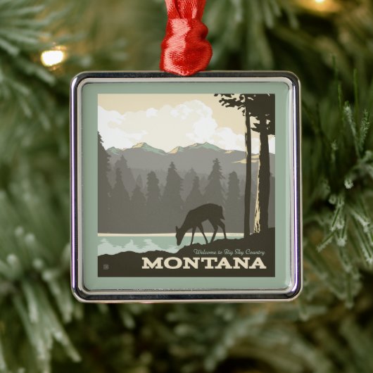 Montana | Welkom bij Big Sky Country Metalen Ornament (Boom)