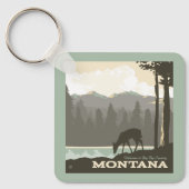 Montana | Welkom bij Big Sky Country Sleutelhanger (Voorkant)