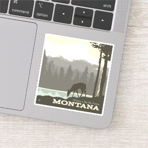 Montana   Welkom bij Big Sky Country Sticker