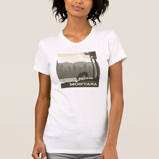 Montana | Welkom bij Big Sky Country T-shirt (Voorkant)