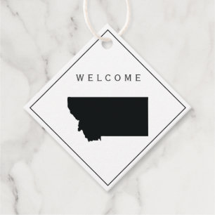 Montana welkomsttas cadeau Label voor bruiloft wee