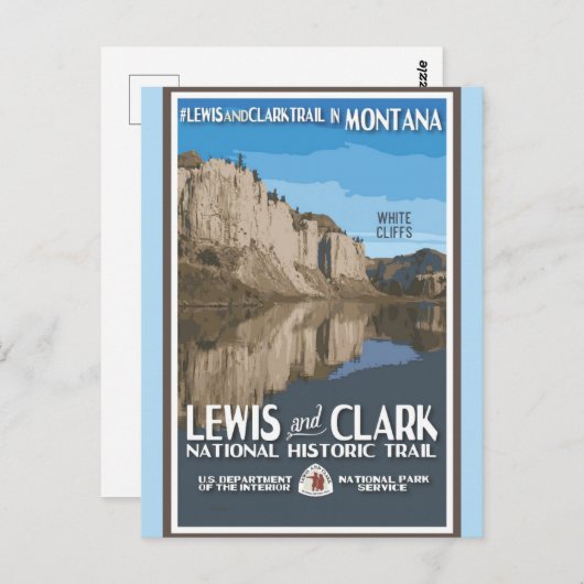  Montana White Cliffs Travel Briefkaart (Voorkant / Achterkant)