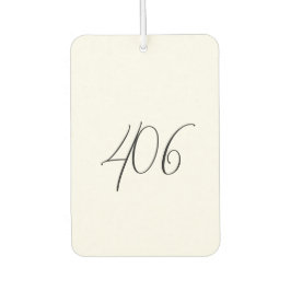 Montana White met zwarte streepjescode luchtverfri Luchtverfrisser