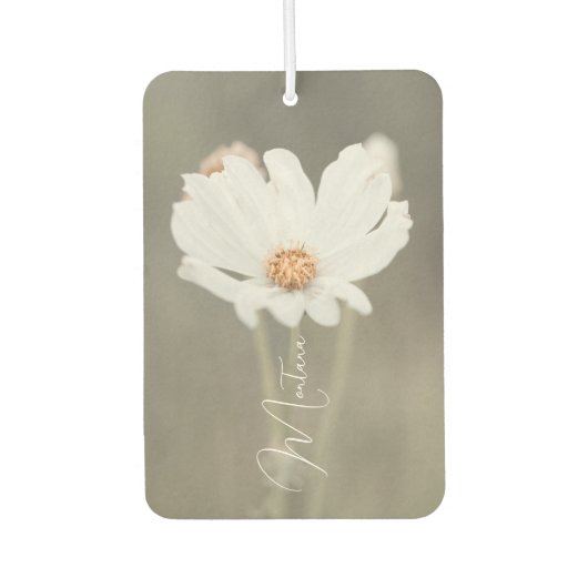 Montana White Wildflower Luchtverfrisser (Voorkant)